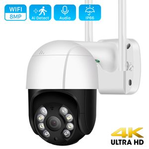 Dome Kameralar 4K 8MP 5X ZOOM PTZ Kamera IP Açık WiFi Kamera HD 5MP 3MP Otomatik İzleme Video Gözetim CCTV Güvenlik Kamerası P2P ICSEE Uygulama 221025