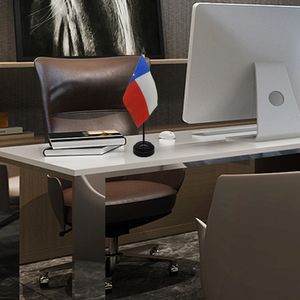 Texas Desk Flag 14x21cm Small Mini Office F￶rhandlingsbord Dekorflaggor med standbas f￶r hemmakontorsdekoration