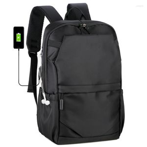 Backpack Large Capacity 15.6 Inch Laptop Men Travel Storage Rucksack Male USB Charging Outdoor Waterproof Schoolbag