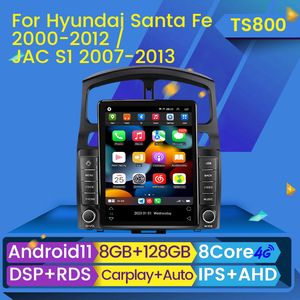 2din Android 11 Jednostka główna DVD Radio wideo stereo dla 2005 2006-2015 Hyundai Classic Santa Fe Car GPS Multimedia Player