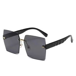 25 Fashion Metal Sunglasses UV400 Protection Rimless 18K Gold Male and Female Sun Glasses Shield Retro