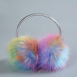 Berets Winter Colorful Warm Plush Earmuff Comfortable Faux Fur Fashion Ear Muff For Women Girls Christmas Outdoor Warmers