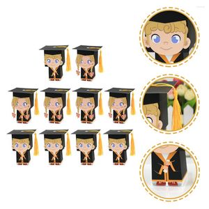 Gift Wrap 10Pcs Graduation Sweets Boxes Doctoral Caps Shaped Box PartyMöbel & Wohnen, Feste & Besondere Anlässe, Party- & Eventdekoration!