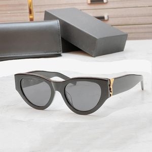 Sunglasses Women's For Summer M94 Style Anti-Ultraviolet Retro Plate Cay Eye Frames SLM94 With Original Case