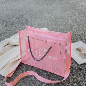 Bolsas de noite bolsas femininas Bolsas transparentes grandes designer de sacola de PVC Clear PVC Luxury ombro crossbody Summer Beach Jelly Fashion