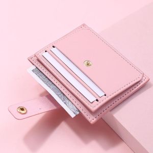 Card Holders 2022 Women's Wallet Short Coin Purse Fashion PU Leather Multi-card Bit Holder Mini Clutch For Girl