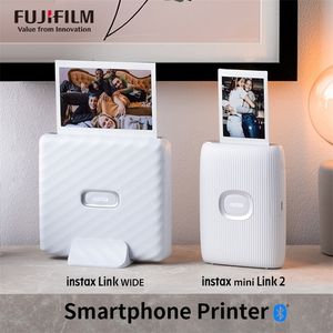 Câmeras de filme Fujifilm Origin Instax Mini Link2 Impressora instantânea smartphone branca rosa azul com fuji 221025