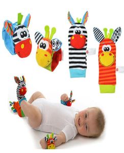Baby Rattle Toys Wrist Foot Finder Small Soft Baby Boy Toy for Months Children Infant Newborn Plush Socks Brinquedos7725267