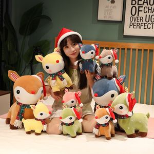 25CM New Christmas Elk bambola di peluche Simpatici regali di peluche di Natale per dare alle ragazze produttori di regali all'ingrosso