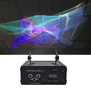 Mini DMX RGB fullfärg Hypnotisk Aurora DJ Laser Light Home Gig Party Bakgrund Stage Lighting Effect DJ-518W290J