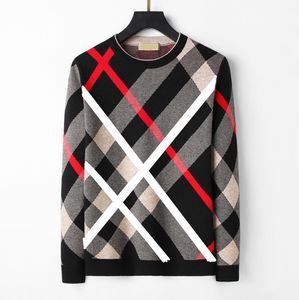 Designer Unisex Plaid plaid sweater - Fashionable, Long, and Versatile in Large Sizes M-3XL