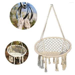 Campo de mobília de acampamento Nórdico Cadeira de giro de rede pendurada kit pendurada Tassel Indoor Outdoor