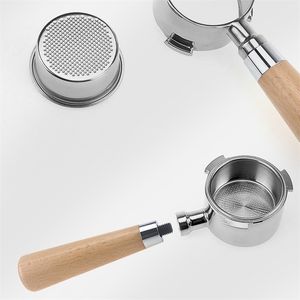 커피 필터 Delonghi EC680EC685 용 바닥없는 포르타 필터 51mm 교체 바구니 액세서리 221025