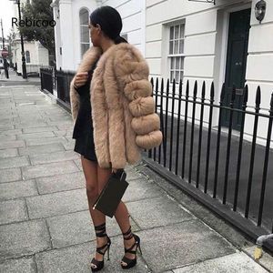 Women's Fur Winter Coat Women Faux Coats Furry Long Female White Fluffy Jacket Cozy Jackets