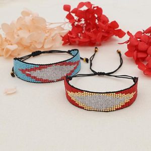 チャームブレスレットgo2boho miyuki beadsブレスレットカップルセットギフトマン女性愛好家の手作りの織物宝石様式