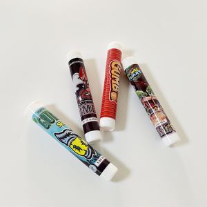 Plastic Preroll packaging tube 1.3g jar custom squeeze tubes UP children proof container Gumbo pre roll package