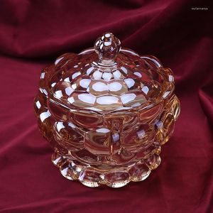 Butelki do przechowywania Rzyman Nordic Crystal Glass Jar of Sugar Pot Ośroda biżuterii