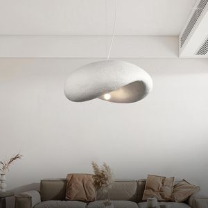 Kolye lambaları Nordic Minimalist Wabi-Sabi Rüzgar Led Işıklar Parlaklık Oturma Odası Ev Dekoru Yatak Odası Bar Çatıdaki Asma Lamba Armatürü