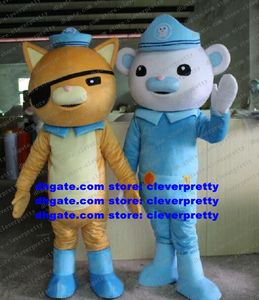 Mascot Costume Movie Captain Barnacles & kwazii Polar Bear Police Adult Cartoon Character Outfit Suit Supermarket Festival Gift zz7945