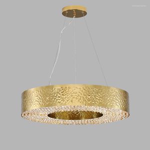 Pendant Lamps Light Luxury Bedroom Crystal Creative Personality Dining Room Living Round Chandelier