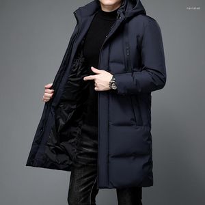 Herren Daunen-Winterjacke, Herrenmantel, lässig, modisch, warm, Trend, hochwertige weiße Ente, Größe M-4XL