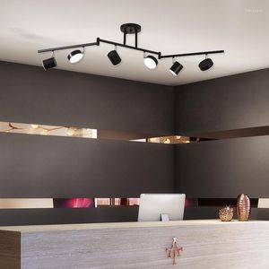 Ljuskronor Nordic Light Luxury Restaurant Chandelier Post Modern Simple Office Clothing Store Bar Creative LED Justera