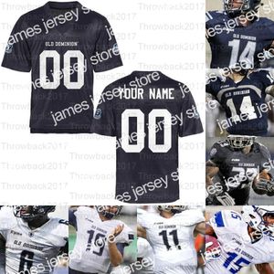 Customold Dominion Odu Monarchs College Football Maglie Stone Smart Hayd