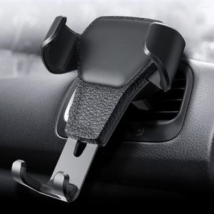 Interior Decorations Gravity Reaction Car Phone Holder Automobiles Air Vent Mount Stand Clip Grip In Smartphone Support Bracket Accessories