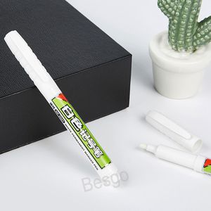 White Markers Waterproof Lasting Marker Pen Tire Tread Metal Face Painting Pens School Stationery Student Writing Pens BH7779 TQQ