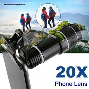Lensler x Zoom HD Universal Akıllı Telefon Optik Kamera Monoküler Kamp Av Sporları Telep O Klip Teleskop Lens