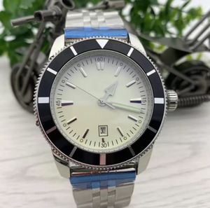 Luksusowy automatyczny zegarek mechaniczny Super and Ocean Series Data 47 mm Pasek ze stali nierdzewnej White Dial Calibre 20 Wristwatches Fret Gratuit Master Design