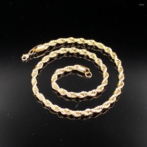 Chains Father Gift/ Boyfriend Gifts 24 Inch Gold Stainless Steel 6mm/ 8mm Singapore Twist Chain Necklace Mens Women Rope