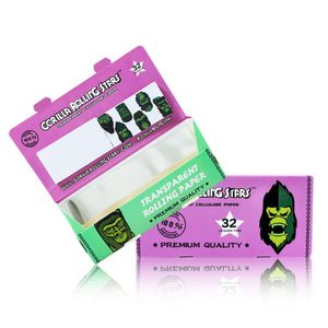 Smoke Shop Pre Roll Cones 84 мм серия Gorilla Series Прозрачные бумажные наконечники Используйте 24 тома в коробке с калковой бумагой