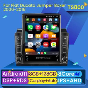 2 Din Android Car DVD-radiospelare för Fiat Ducato 2007-2015 Citroen Jumper Peugeot Boxer 2011-2015 Autoradio GPS Navigation Stereo