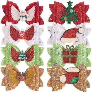 Baby Barrettes Childpin de Natal Crianças Lantejoulas de cebola de primavera pó arco milu veado simples e versátil doce sen de departamento feminino acessórios de cabelo