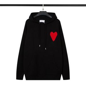 Ami moletom Paris Designer Homens Camisola Amian Hoodies Streetwear Amis Hip Hop Casual Solto Fit Mulheres Manga Longa Hoodie Mens Mulheres Casal Suéteres