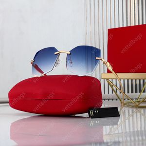 Women Fashion Sunglass Rimless Sunglasses Driving Polaroid Beach Eyeglass Artwork Eyewear Sports Sun Glass Wholesale Outdoor Luxury Sun Glasses High-Quality