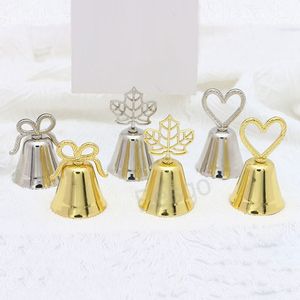 Kreativitet Gold Silver Bell Card Files Wedding Table Number Holder Desktop Photo Visitkort Holder Office Memo Holder BH7819 TYJ