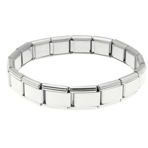 Pulseiras modulares de aço inoxidável com elos italianos 18 peças elos pulseira com pingente italiano 287W