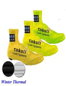 Tinkoff Saxo Bank Cycling Shoe Cover Bike Shoes Coverpro Road Racing Bicycle Shoe Covers Maat S3XL voor Manwomen Green Yellow Geel FL9555519