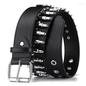 Belts Men High Quality Hollow Decoration Belt Adjustable Women Punk Black Fashion Ladies Leather Studded Waistband Gift