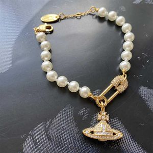 Pearl Chain Fashion Armband Women Charms Hip Hop Couple Armband Valentine's Day Gift Y0817210x