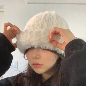 Czapki czapki/czaszki Korea Korea Kobiety jesienne zima faux fur