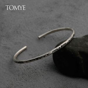 여성용 팔찌 Tomye SZ21003 고품질 수제 990 스털링 실버 조절 가능한 선물 뱅글 주얼리