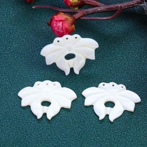 Colares pendentes Shell Lotus Flower Flower Madre of Pearl Buddhism Diy Colar Breatring Broche Broche Flatback Hairpin Mulher Jóias