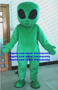 Green Extra-terrestrial Alien Mascot Costume Extraterrestrial Intelligent Beings Saucer Man Adult Cartoon Character Outfit Suit Sports Party No.5965