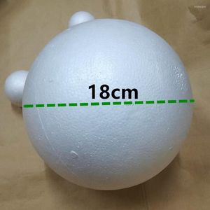 Украшение партии Диаметр Феликоалика 18 см 2pcs белые моделирующие пенопластые шарики
