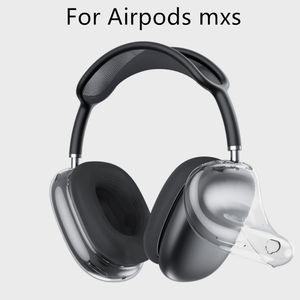 top popular For Airpods Max Headband Headphone Accessories Transparent TPU Solid Silicone Protective case AirPod Maxs ANC Audio Sharing Noise cancelling Headset case 2023