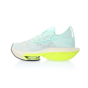 2022 Mint Foam Running Shoes Carbon Fiber White Mint Green Air Cushion Light Racing Sports M n Kvinnor Sneakers Size36