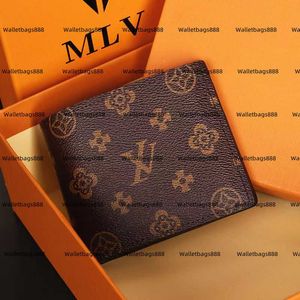 Plaid Women Heren Designer Wallet Brand Creditcardhouder Purse Men Men Leer voor luxe L Billfold handtassen Portemoes